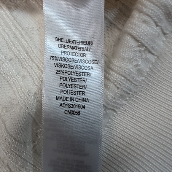 Adrianna Papell Sweater Womens XL Winter White Cable Stitch Preppy Comfort New - Picture 7 of 11